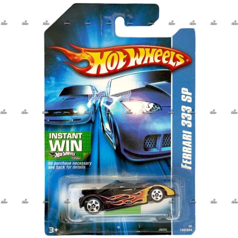 hot wheels blue card   ferrari 333 sp