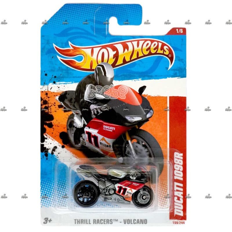 hot wheels   ducati 1098r   thrill racers volcano