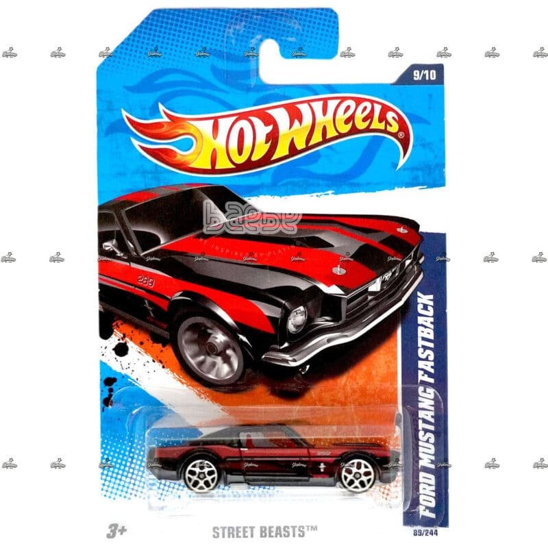 hot wheels   ford mustang fastback   street beasts