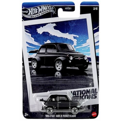 hot wheels silver series   60s fiat 500d modificado   2025 national icons edition