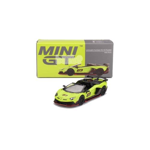 mini gt   lamborghini aventador svj 63 roadster   verde shock 887