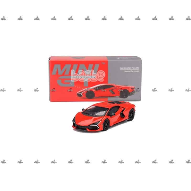 mini gt   lamborghini revuelto arancio dac lucido 774