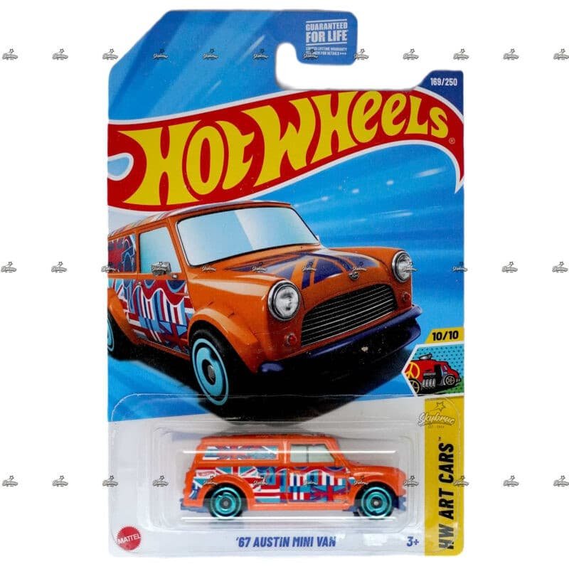 Hot Wheels   67 Austin Mini Van   HW ART CARS H CASE US CARD