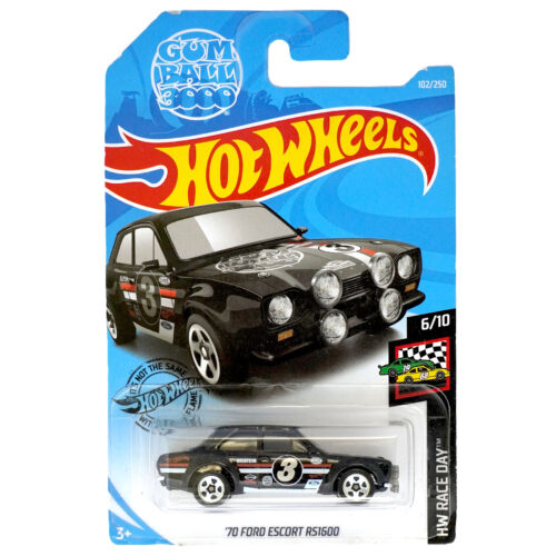 Hot Wheels   70 Ford Escort RS1600   HW RACE DAY GUMBALL 3000