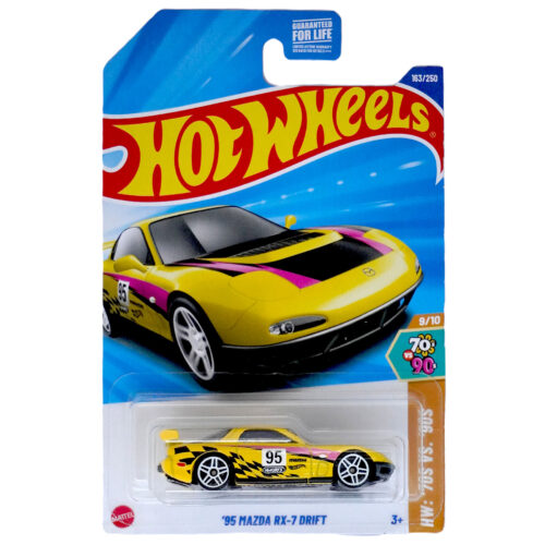 Hot Wheels   95 Mazda RX 7 Drift   HW 70S VS 90S H CASE US CARD