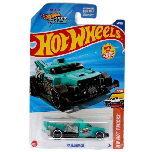 Hot Wheels   Haulerback   HW HOT TRUCKS H CASE US CARD