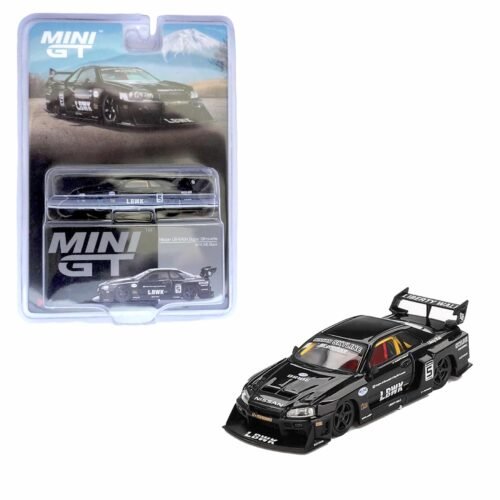 MINI GT   Nissan LB ER34 Super Silhoutte  Skyline Black 844