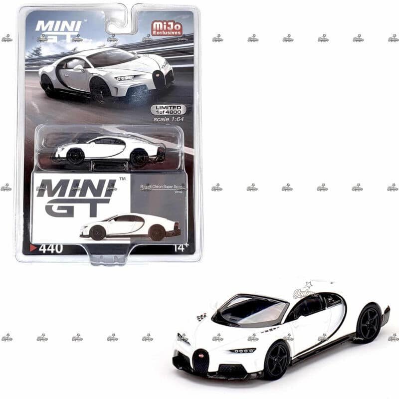 MINI GT   Bugatti Chiron Super Sport White