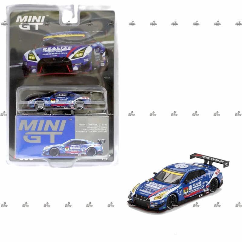 MINI GT   Nissan GT R NISMO GT3 56 REALIZE NISSAN MECHANIC CHALLENGE GT R 2023 SUPER GT SERIES 859