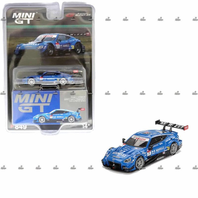 MINI GT   Nissan Z GT500 1 MARELLI IMPUL Z TEAM IMPUL 2023 SUPER GT SERIES 849