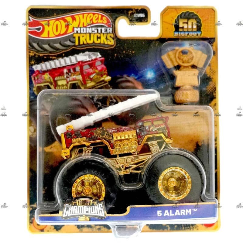 Hot Wheels Monster Trucks   5 Alarm   TROPHY CHAMPIONS 2024