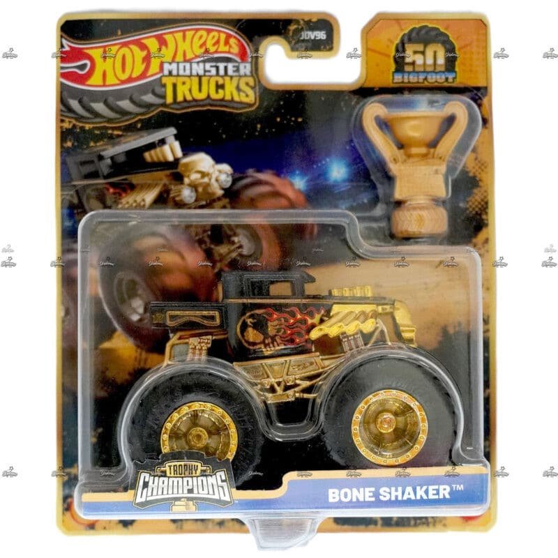 Hot Wheels Monster Trucks   Bone Shaker   TROPHY CHAMPIONS 2024