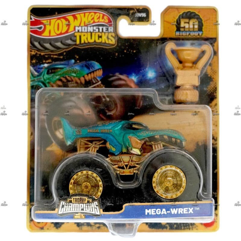 Hot Wheels Monster Trucks   Mega Wrex   TROPHY CHAMPIONS 2024