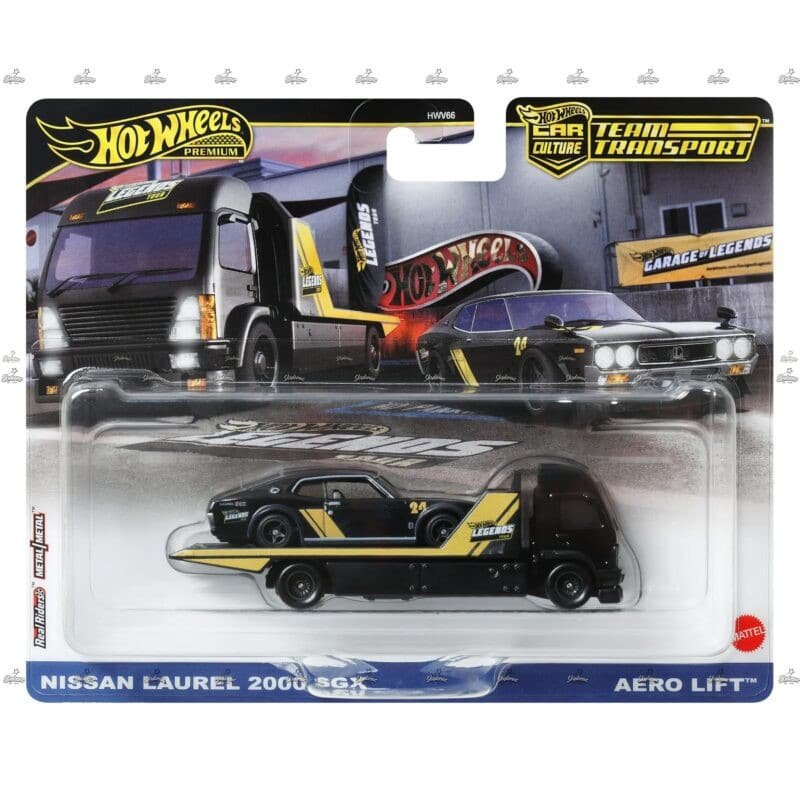 Hot Wheels Premium Team Transport   Nissan Laurel 2000 SGX Aero Lift   GARAGE OF LEGNDS