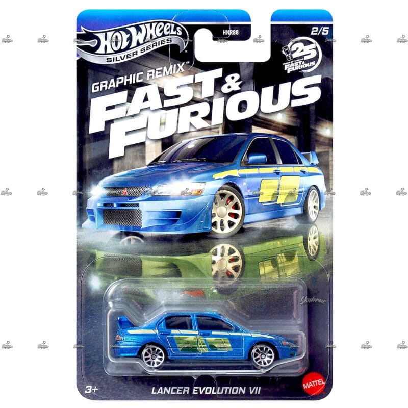 Hot Wheels Silver Series   Lancer Evolution VII   GRAPHIC REMIX FAST FURIOUS 2025