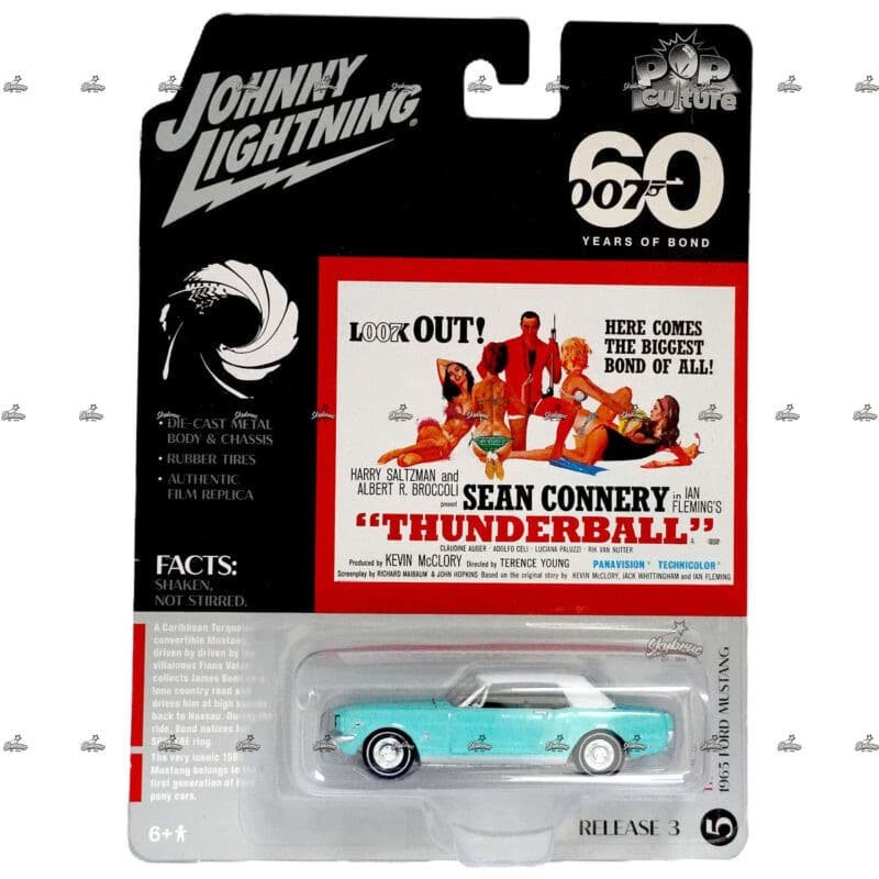 Johnny Lightning   1965 Ford Mustang   60 YEARS OF BOND 007