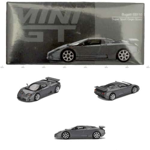 MINI GT   Bugatti EB110 Super Sport Grigio Scuro 1002