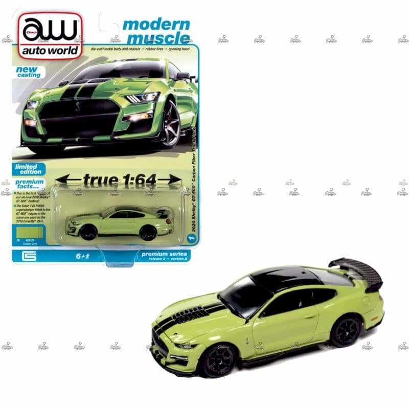 Autoworld   2020 Shelby GT 500 Carbon Fiber Track Pack   MODERN MUSCLE