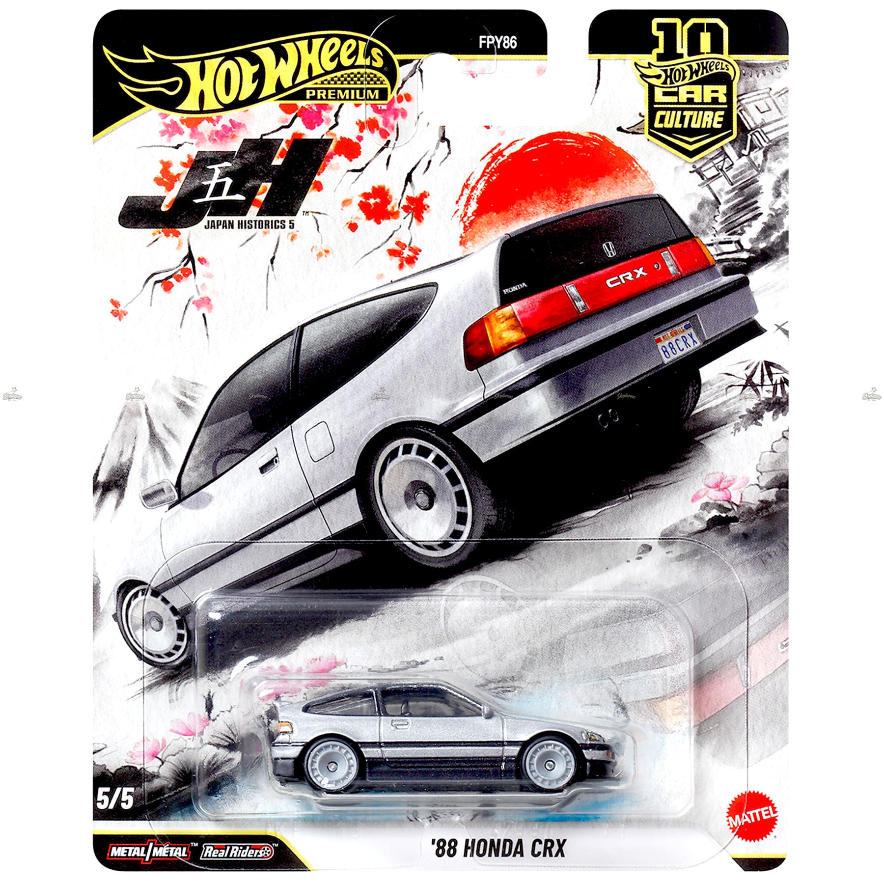 Hot Wheels Premium - 88 Honda CRX - JAPAN HISTORICS 5 #2026