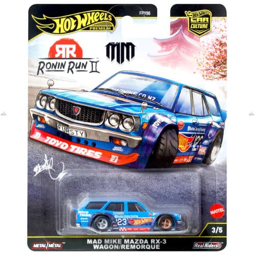 Hot Wheels Premium   Mad Mike Mazda RX 3 Wagon   RONIN RUN II