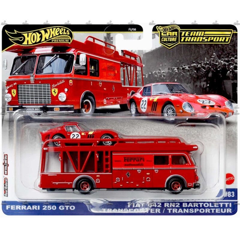 Hot Wheels Premium Team Transport   Ferrari 250 GTO Fiat 642 RN2 Bartoletti Transporter