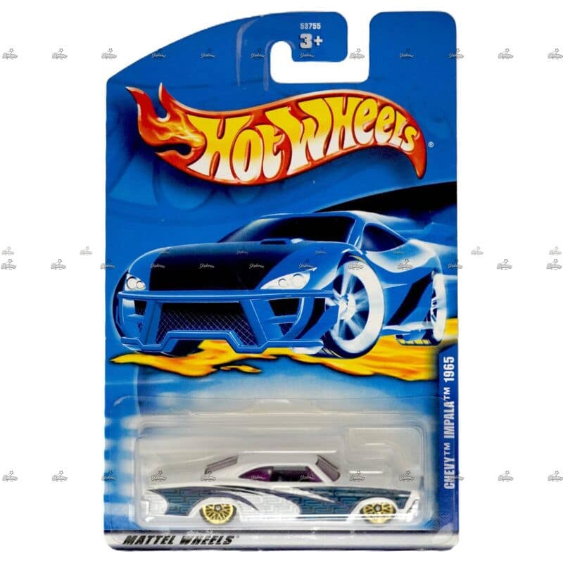 Hot Wheels Blue Card   Chevy Impala 1965   MATTEL WHEELS