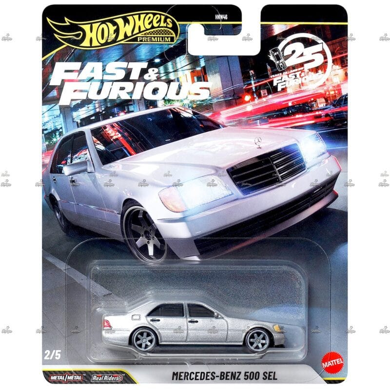 Hot Wheels Premium   Mercedes Benz 500 SEL   FAST FURIOUS 25th ANNIVERARY EDITION 2026