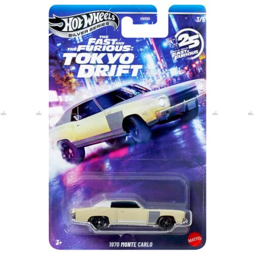 Hot Wheels Silver Series   1970 Monte Carlo   The Fast And The Furious   Tokyo Drift   25 YEARS EDITION
