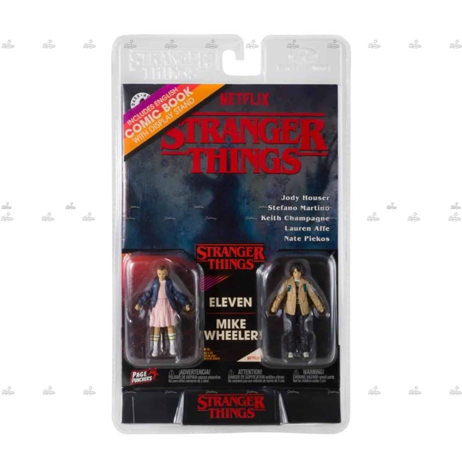 McFarlane Toys Eleven and Mike Wheeler Figure and Cmic Book PAGE PUNCHERS NETFLIX STRANGER THINGS