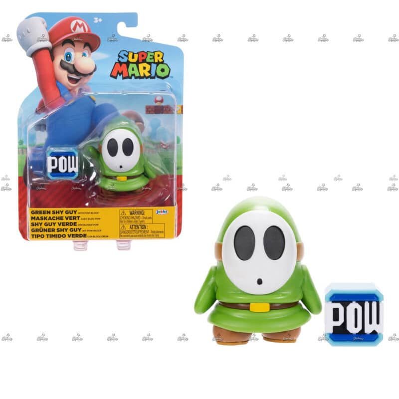 Nintendo Super Mario 4 inch Action Figure GREEN SHY GUY