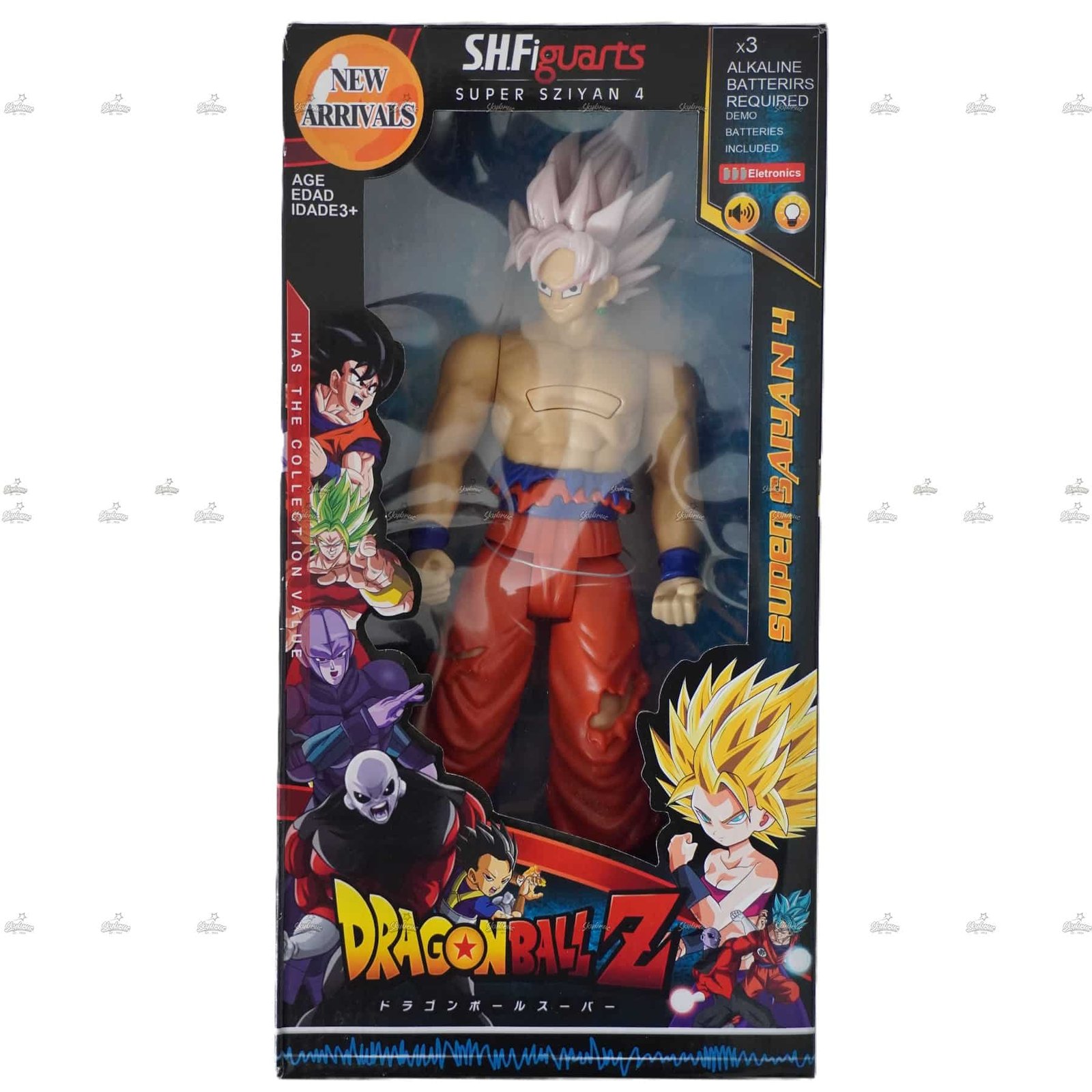 Action Figure Goku Ultra Instinct Dragon Ball Z With Music and Light