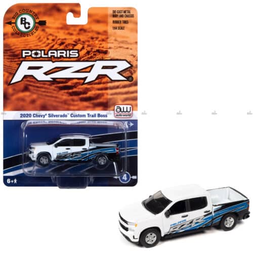 Auto World   2020 Chevy Silverado Custom Trail Boss   POLATIS RZR