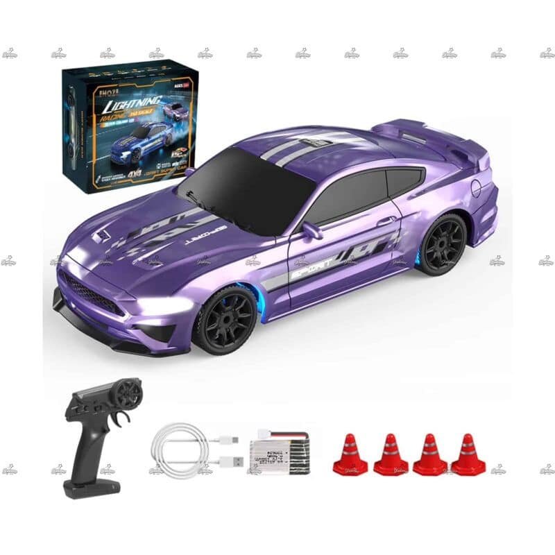 Enoze 8500 Purple Mini RC Drift Car 1 43 Scale