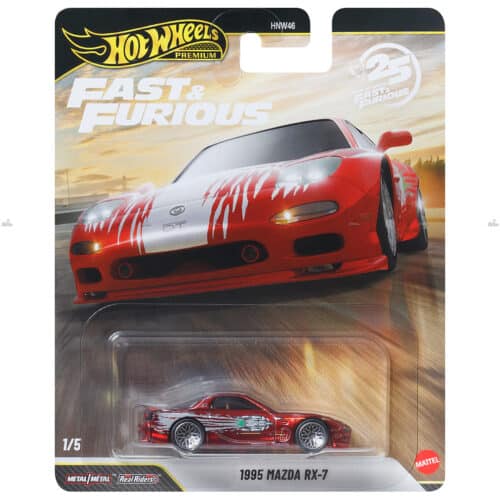 Hot Wheels Premium   1995 Mazda RX 7   FAST FURIOUS 25TH ANNIVERSARY 2026