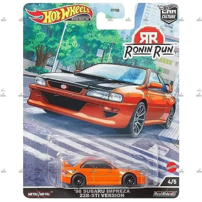 Hot Wheels Premium   98 Subaru Impreza 22B STi Version   RONIN RUN