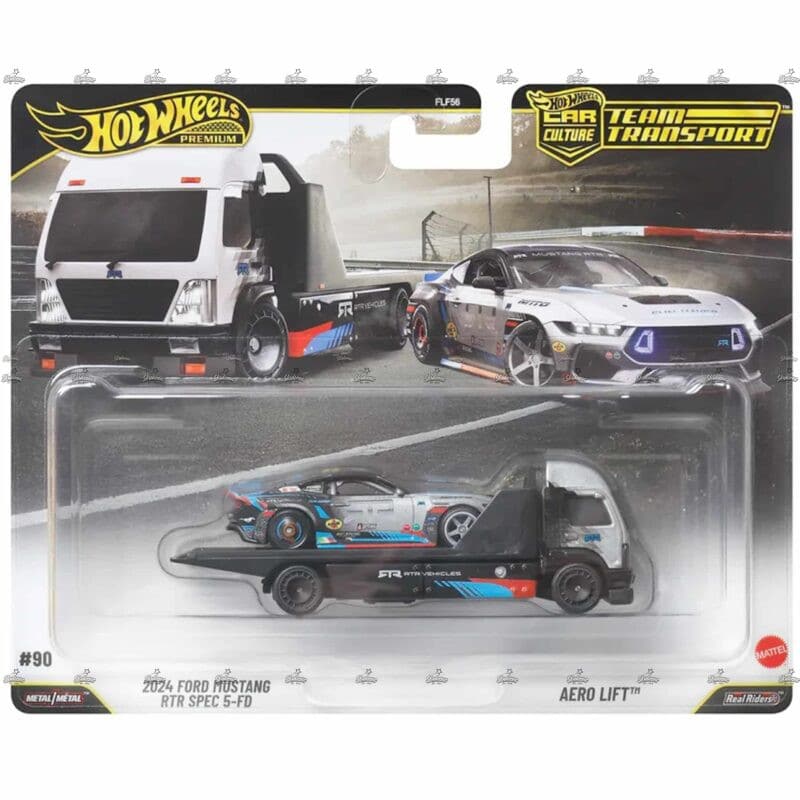 Hot Wheels Premium Team Transport   2024 Ford Mustang RTR Spec 5 RD and Aero Lift 2026