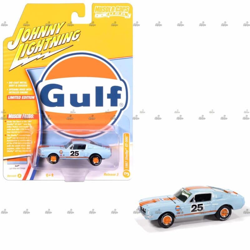 Johnny Lightning   1967 Shelby GT 500  MUSCLE CARS GULF EDITION