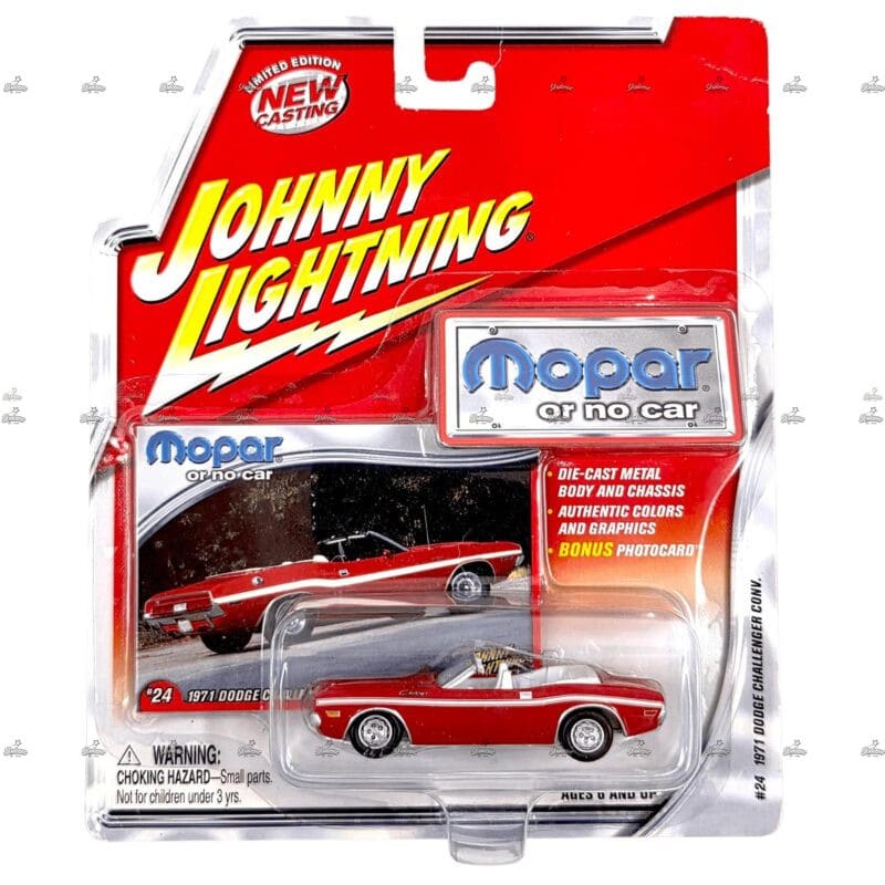 Johnny Lightning   1971 Dodge Challenger Conv   MOPAR OR NO CAR