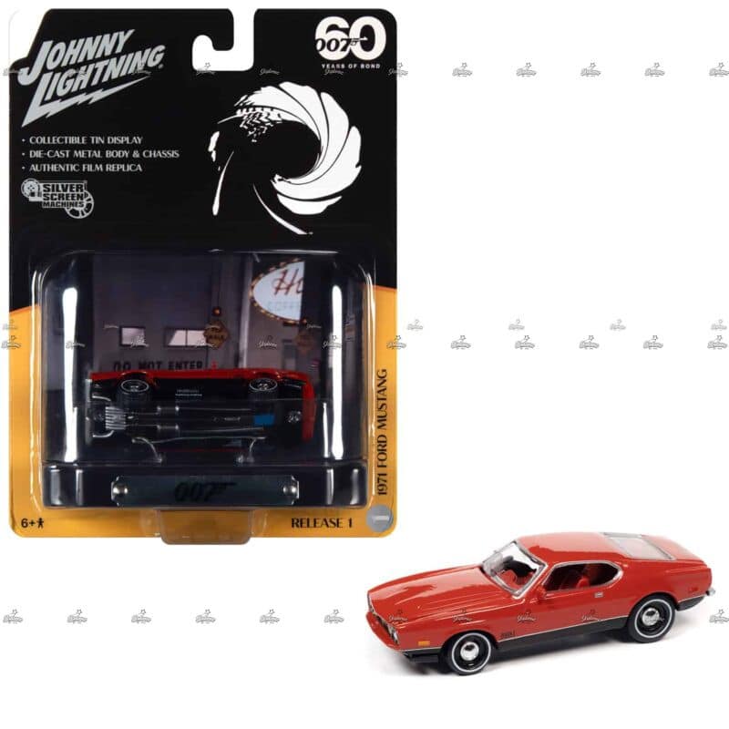 Johnny Lightning   1971 Ford Mustang   JAMES BOND 007 60 YEARS OF BOND