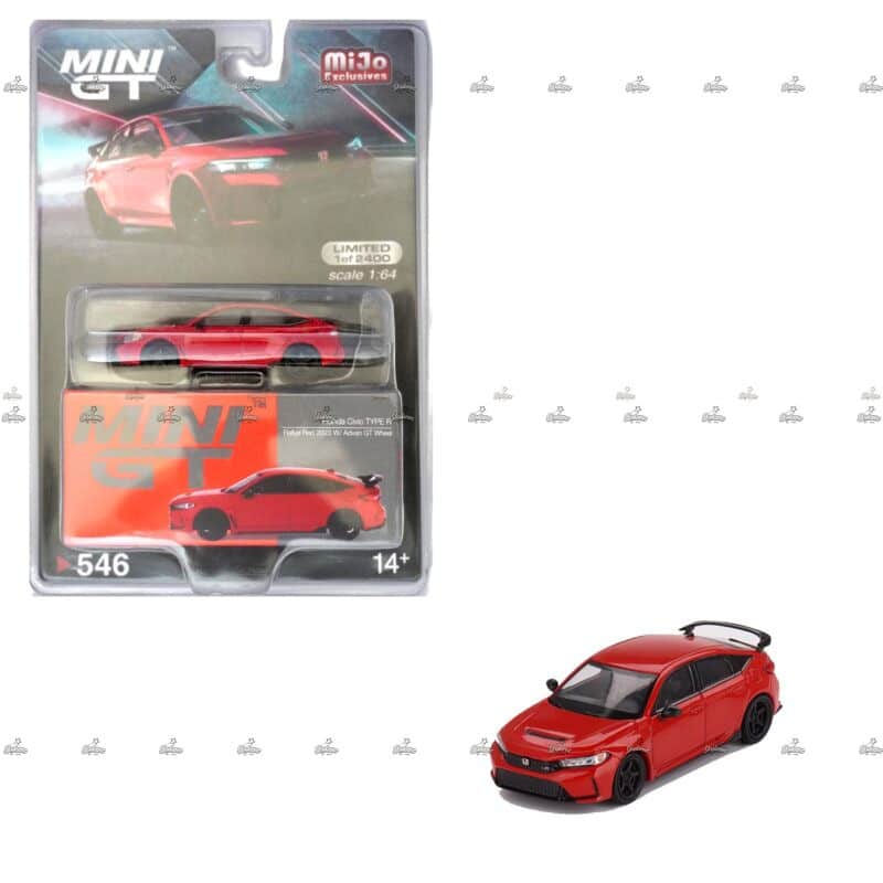 Mini GT   Honda Civic Type R Rallye Red 2023 W Advan GT Wheel 546