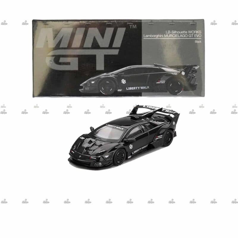 Mini GT   Lamborghini LB Silhouette WORKS MURCIELAGO GT Evo Black 1053