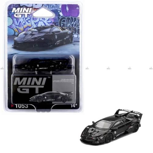 Mini GT   Lamborghini LB Silhouette WORKS MURCIELAGO GT Evo Black 1053 b