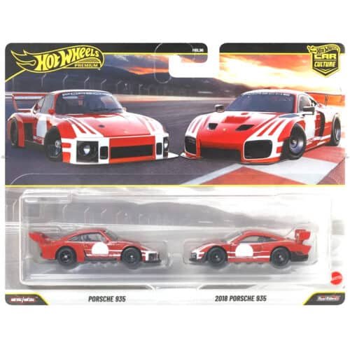 Hot Wheels Premium 2 Pack Porsche 935 and 2018 Porsche 935 2026