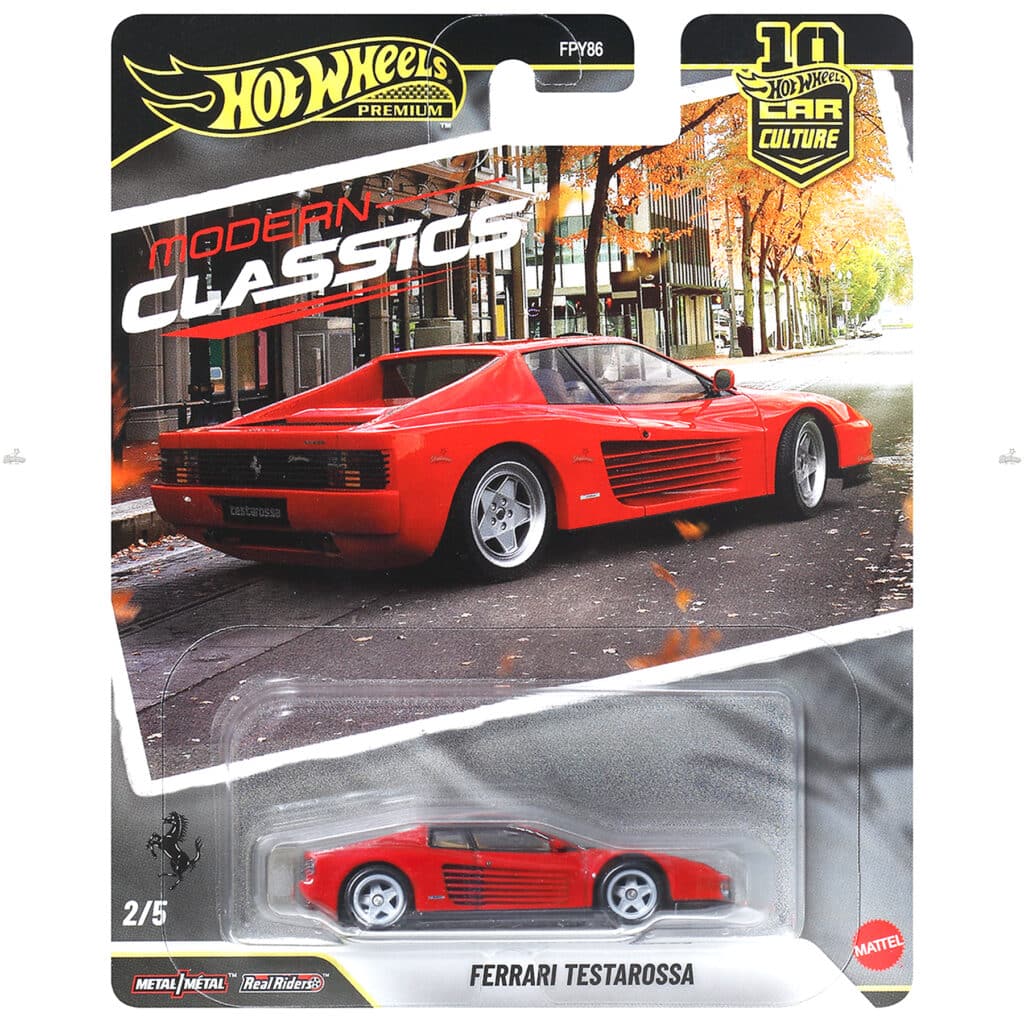 Hot Wheels Premium - Ferrari Testarossa - MODERN CLASSICS #2026