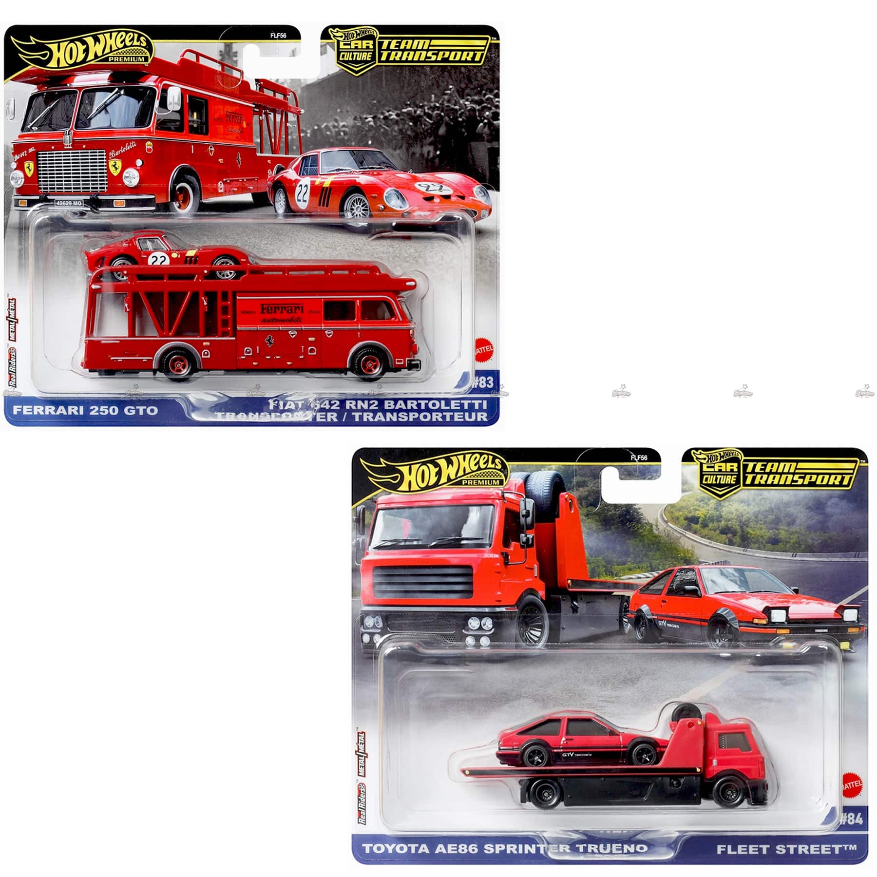 Hot Wheels Premium Team Transport – Ferrari 250 GTO & Fiat 642 RN2
