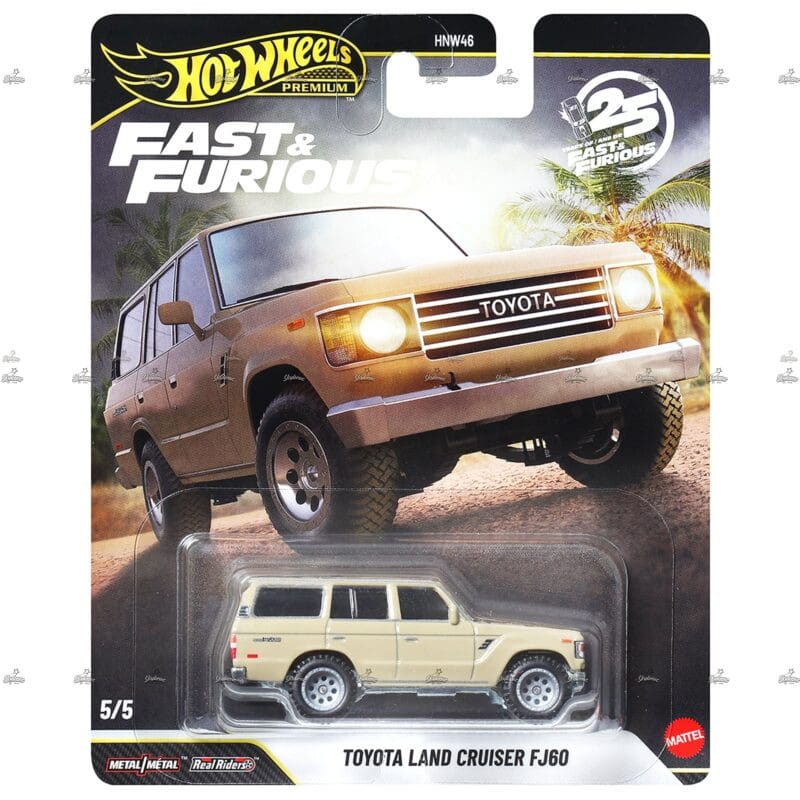 Hot Wheels Premium Toyota Land Cruiser FJ60 FAST FURIOUS 25TH ANNIVERSARY