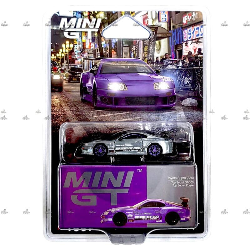 Mini GT Toyota Supra A80 Top Secret GT 300 Top Secret Purple 1067 Chase