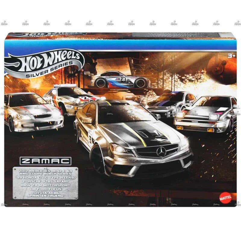 Hot Wheels 6 Pack Zamac SILVER SERIES #2025