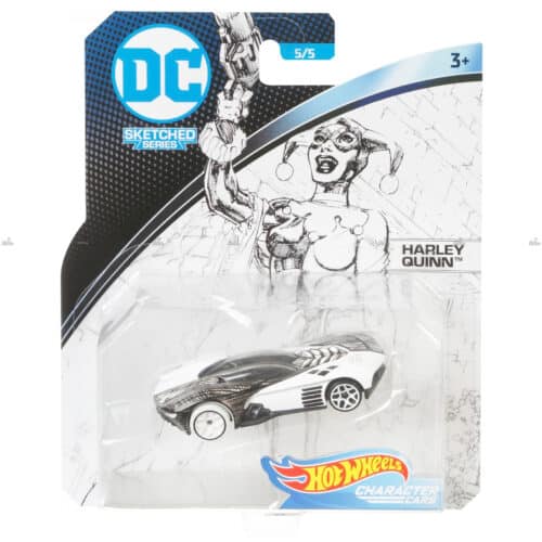 Hot Wheels Character Cars Harley Quinn DC SKETCHED SERIES