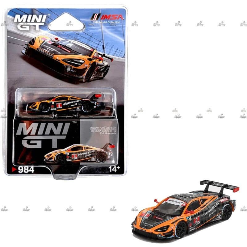 MINI GT – McLaren 720S GT3 Evo Pfaff Motorsports 2024 IMSA Daytona 24 Hrs # 984 A